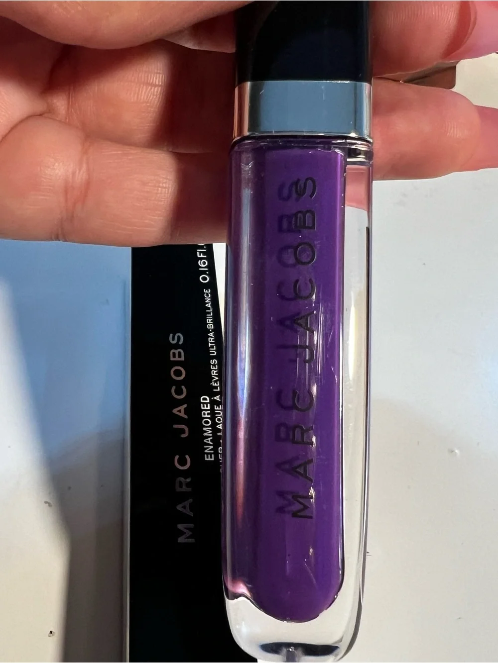 Marc Jacobs Enamored Hi-Shine Lip Gloss 358 Boys Don’t Cry Purple NEW 5ml